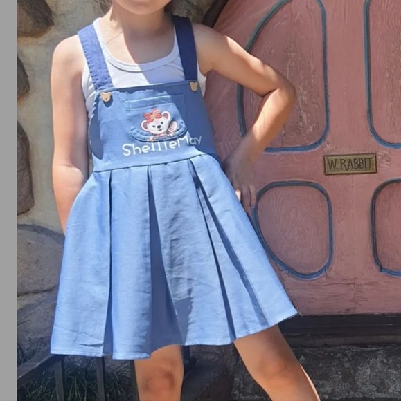 🌿 ShellieMay Girls Jumper Dress Disney - Picture 1 of 2